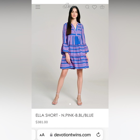 Devotion Twins Embroidered Ella Tunic Dress - Picture 3 of 16